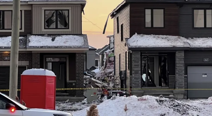Ottawa: Gas leak at a new construction site leads to a large explosion and the destruction of several homes
