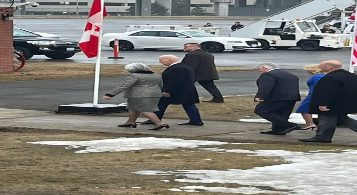 Arrival of US President Joe Biden at Ottawa Airport