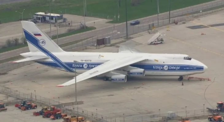 Canada hands over a giant Russian plane stuck at Toronto airport to Ukraine