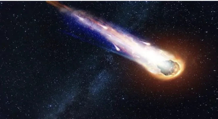 Meteor penetrates a house in a rare scene recorded for the first time in history