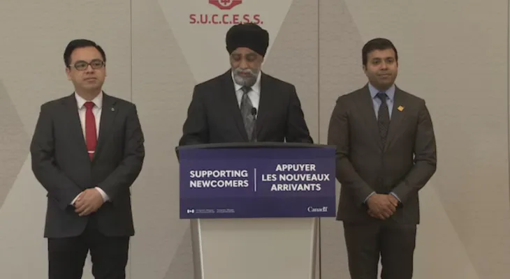 The federal government allocates 12 million dollars to support the integration of newcomers in British Columbia