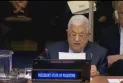 Palestinians commemorate the Nakba at the United Nations, and the Palestinian president attacks Britain and calls for the suspension of Israel's membership