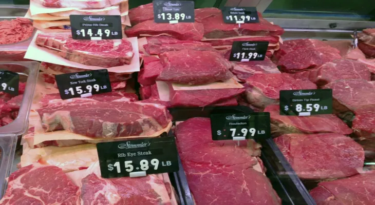 Due to drought... Canadian beef has become more expensive