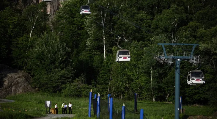 Death of a man and a woman in critical condition following the crash of a cable car in Mont Tremblant