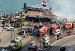 Egypt: Massive fire destroys 4 famous restaurants in Alexandria