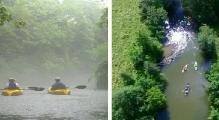 Launching kayaking tours between the towering cliffs and waterfalls near Toronto