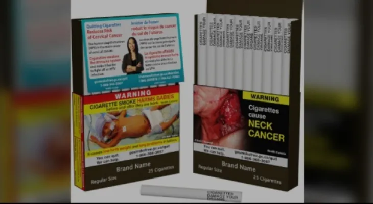 Canada: New warning labels for individual cigarettes come into effect starting tomorrow.