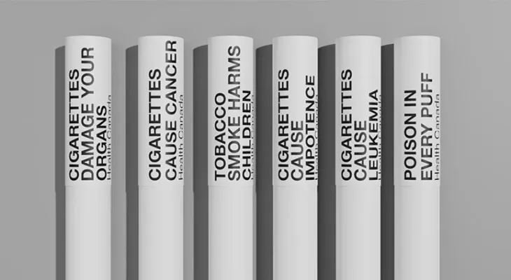 Canada becomes the first country to put health warnings on individual cigarettes