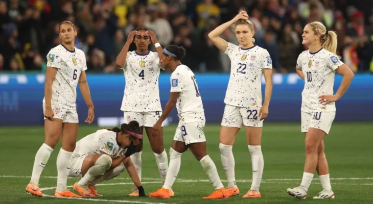 The United States loses to Sweden in a penalty shootout in an early exit from the Women's World Cup.