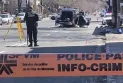 An 84-year-old woman died in the hospital after being hit by a truck, and her husband is in critical condition.