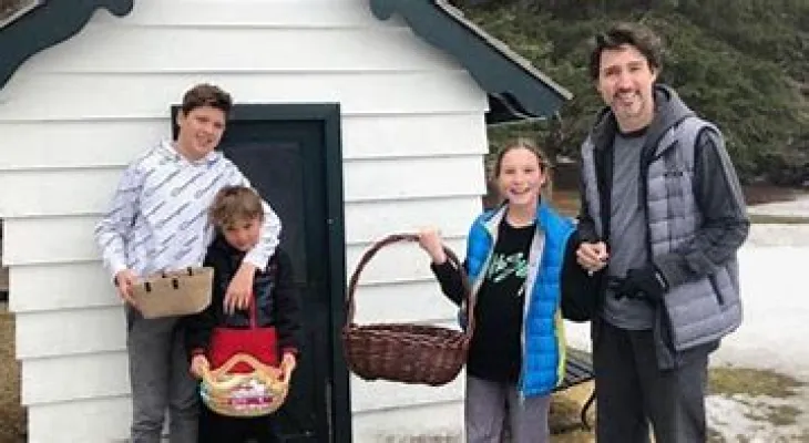 Prime Minister Trudeau and his family are spending their vacation in British Columbia.
