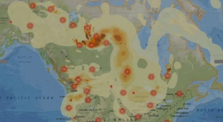 Il est probable que la fumée provenant des incendies des régions de l'Ouest se propage vers l'Est du Canada à la fin de cette semaine.