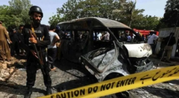 Planted in their car.. 11 construction workers killed in a bombing in Pakistan.