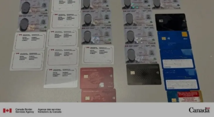 Arrestation de deux hommes à la frontière canadienne en possession de cartes de résident permanent et de numéros de sécurité sociale falsifiés‎