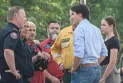 Justin Trudeau visits Okanagan following wildfires.