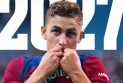 Barcelona announces the extension of player Fermín López's contract until June 2027.