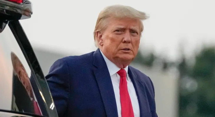 Trump asserts his innocence in the Georgia election interference case.