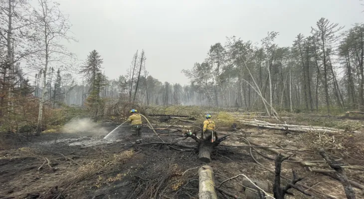 Firefighters are preparing for strong winds during the weekend at the Hai River.