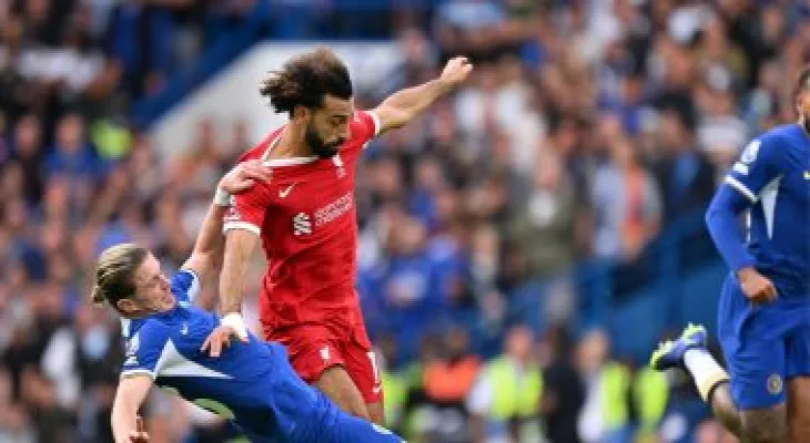 Salah is preparing with his team Liverpool to face Aston Villa today in the English Premier League.