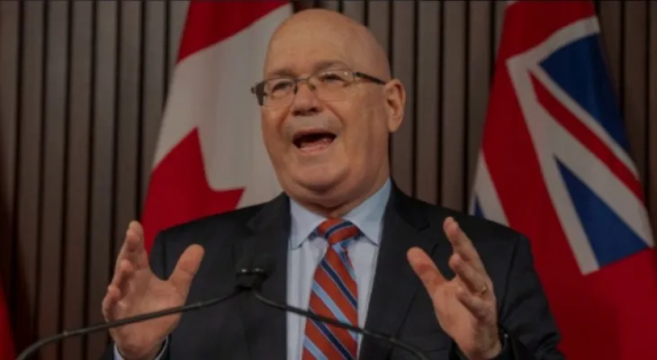 Resignation of the Minister of Housing in Ontario from his ministerial position...