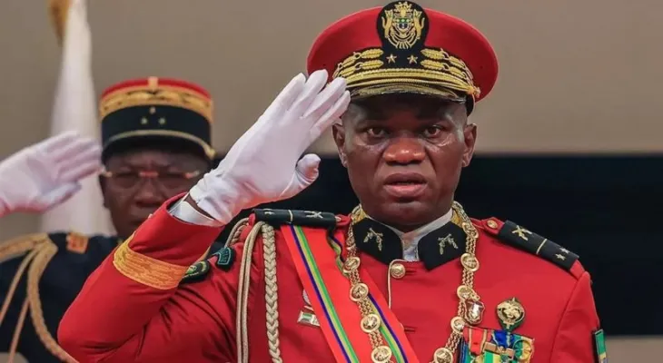 Who is the new leader of Gabon?