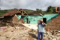 After sunset... an earthquake with a magnitude of 5.9 strikes Indonesia