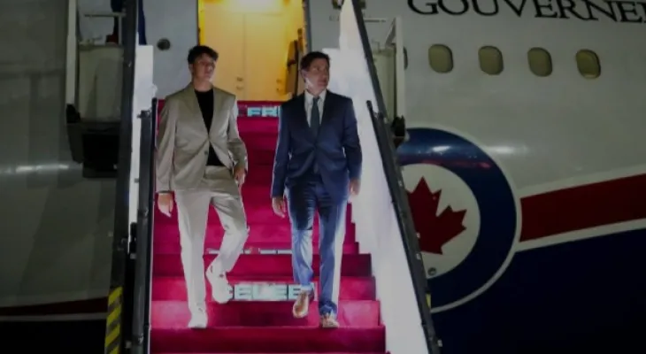 Due to a technical malfunction in the plane... Trudeau comments in India