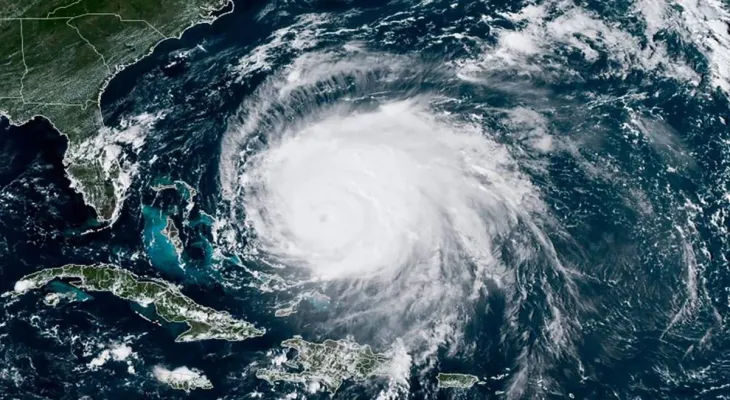 The hurricane is approaching New England and Canada.