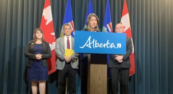 Danielle Smith announces compensation for children affected by E. coli disease...