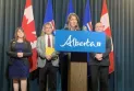 Danielle Smith announces compensation for children affected by E. coli disease...