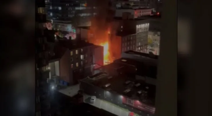 Vancouver: A fire on Granville Street causes significant damage to Samesun Hostel.
