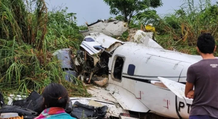 14 killed in a plane crash in Brazil...