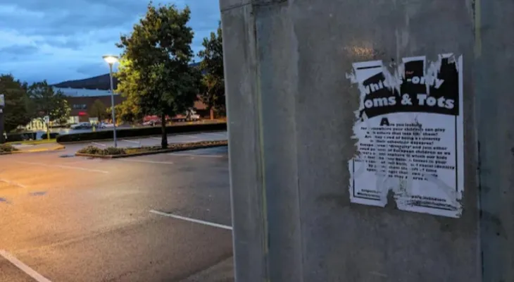 "Mothers and white children only"... anger following the appearance of campaign posters in Vancouver's subway.