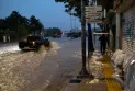 The waters flood the Greek city of Volos for the second time in September.