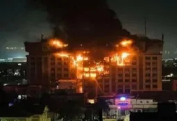 Egypt: Massive fire destroys the Ismailia Security Directorate building