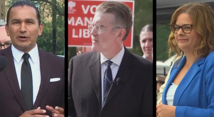 The new Democrats and liberals compete to win the Manitoba elections.