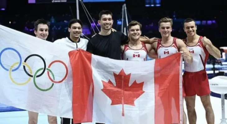 Canadian gymnasts qualify for the Olympics for the first time since 2008.