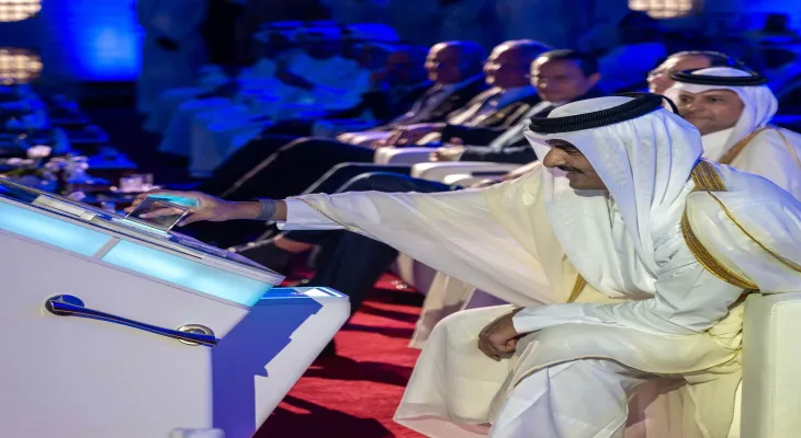 Expansion of the North Gas Field, the largest gas field in the world, with the presence of the Emir of Qatar.