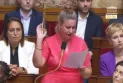 The deputy brings 'the tick' to the French Parliament... and holds the government responsible for its spread.