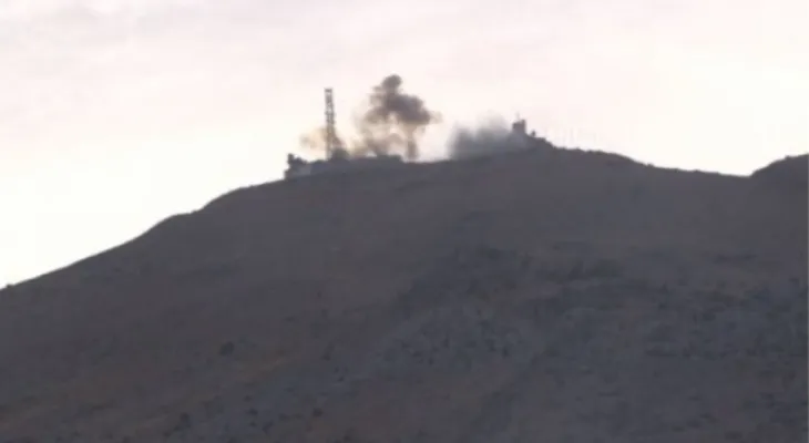 Hezbollah strikes positions of the occupation forces in Lebanon...