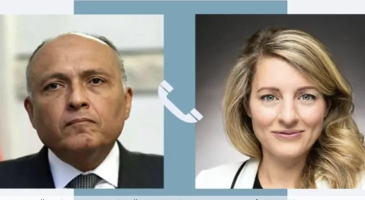 Canada: Melanie Jolie phones her Egyptian counterpart Sameh Shoukry