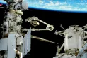 The Russian module at the International Space Station is experiencing a coolant leak.