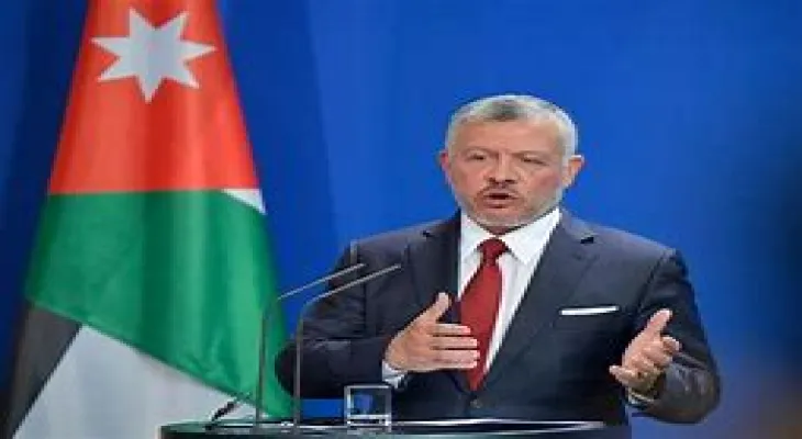 Jordan's monarch: The Middle East will not enjoy security and peace without a two-state solution.