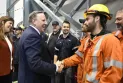 Inauguration of a new hydroelectric power complex in northeastern Quebec...