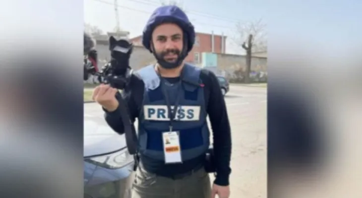 The occupation targets journalists in southern Lebanon... and the martyrdom of a Reuters photographer.