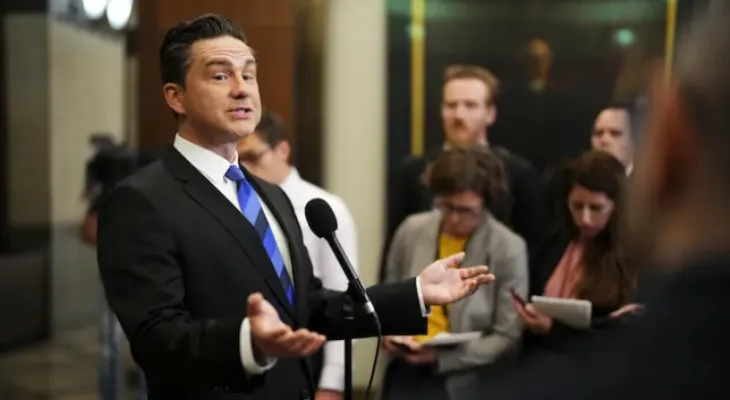 The leader of the Canadian Conservatives proposes a bill opposing mandatory vaccinations...