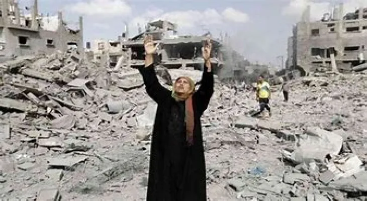 The foreign ministers of Saudi Arabia, Egypt, Jordan, and Morocco discuss halting the military escalation in Gaza.