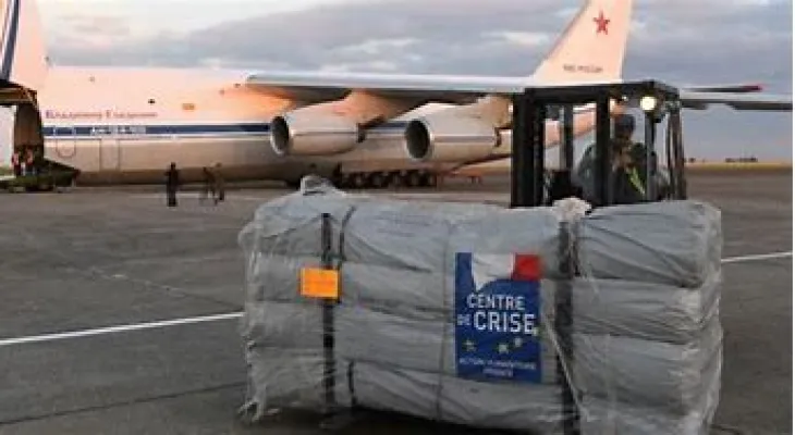 France intends to deliver 54 tons of emergency humanitarian aid for the Palestinians