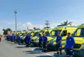 Des ambulances égyptiennes traversent Rafah pour transporter les blessés palestiniens