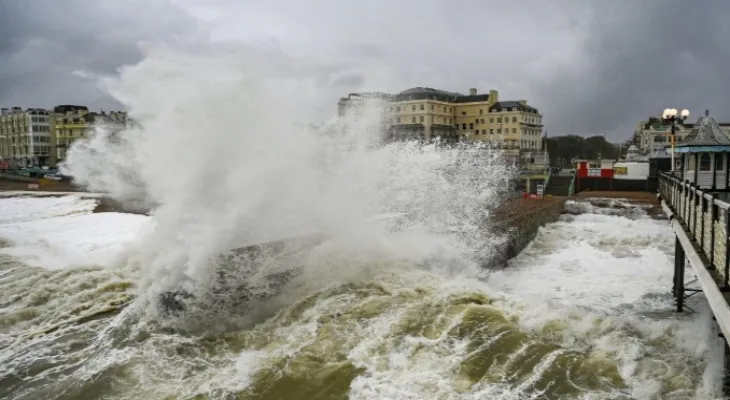 Storm 'Ciara' hits southern England causing severe damage